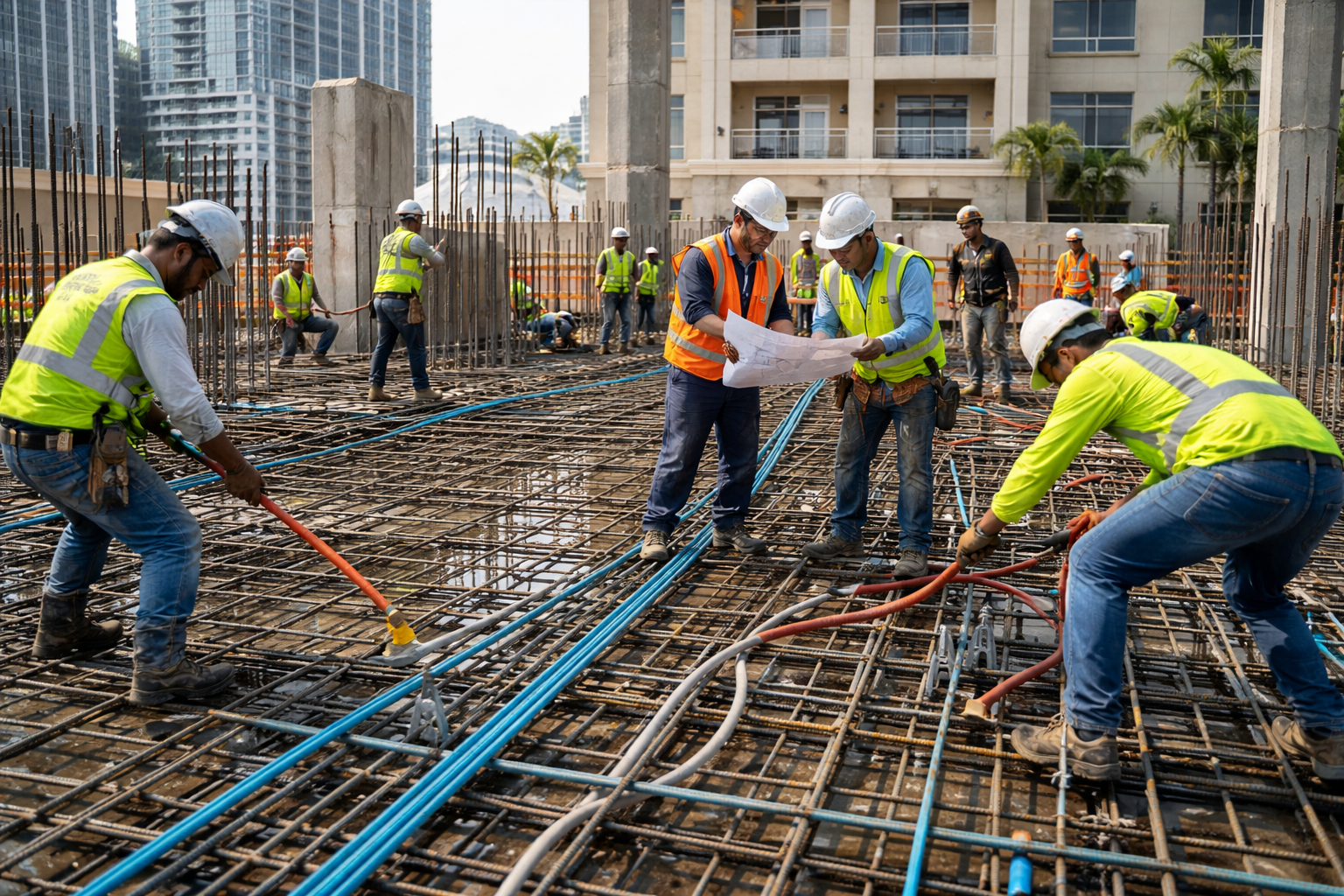 New construction electrical installation